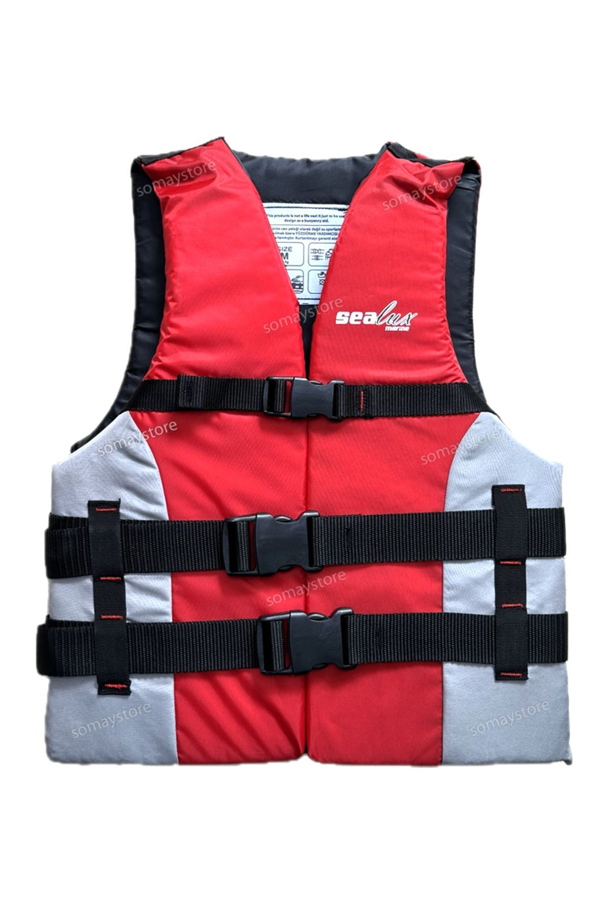 Sports Life Jacket Swimming Aid Red L Size 70 Kg 50 N