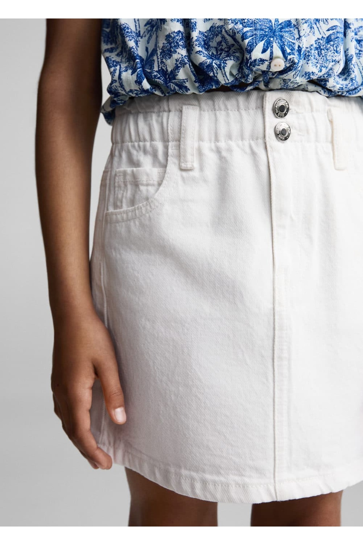 دامن دخترانه مانگو کیدز MANGO Kids اورجینال دخترانه کد کالا 77041008 - تصویر 7