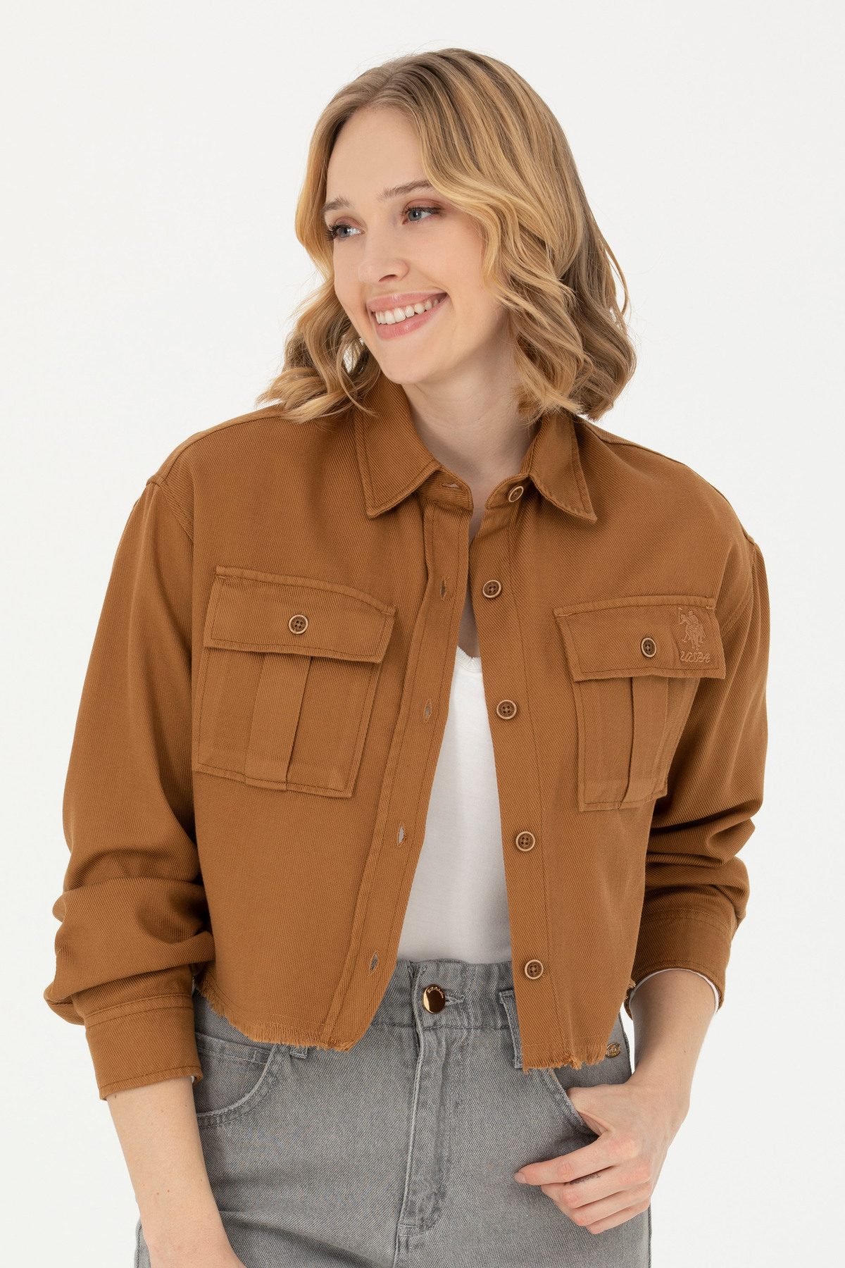 پیراهن آستین بلند سنگی زنانه 50271427-VR049