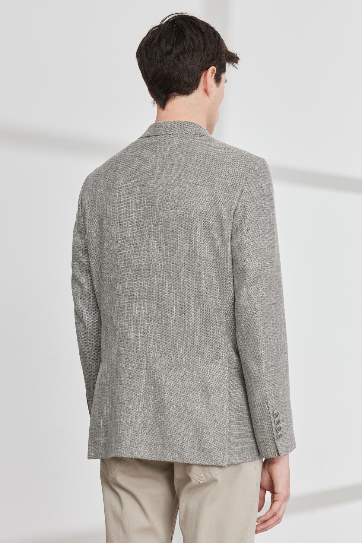 ژاکت مردانه بژ آلتین ییلدیز | 4A0423200013 اورجینال - تصویر 6