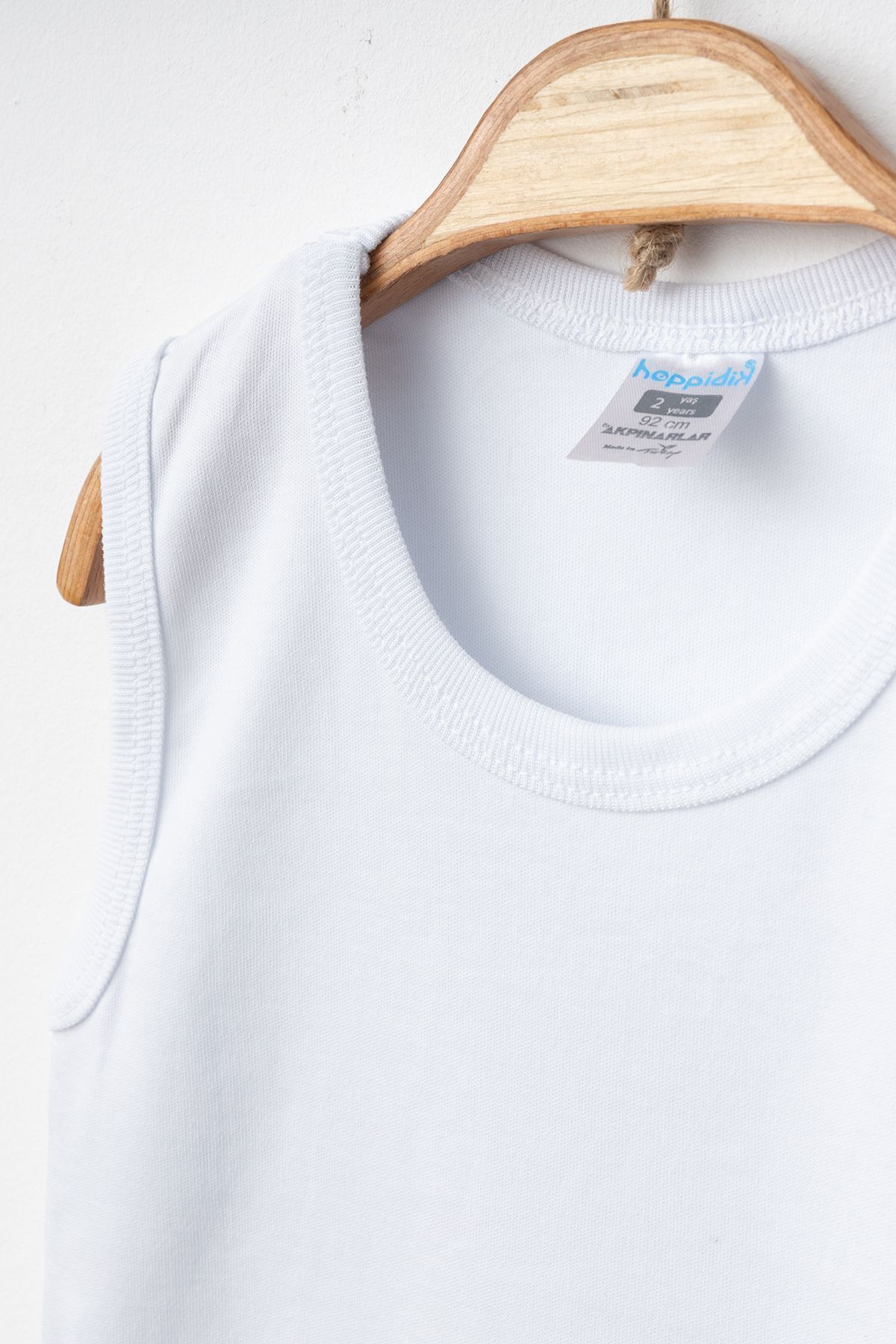 بادی نوزادی پسرانه – دخترانه سفید Hoppidik | Askılı Basic Body Seti اورجینال - تصویر 3