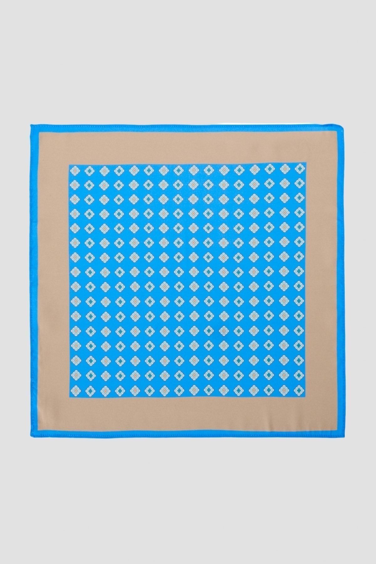 آلتین ییدلیز کلاسیکس دستمال جیبی کلاسیک طرح‌دار آبی-بژ مردانه
