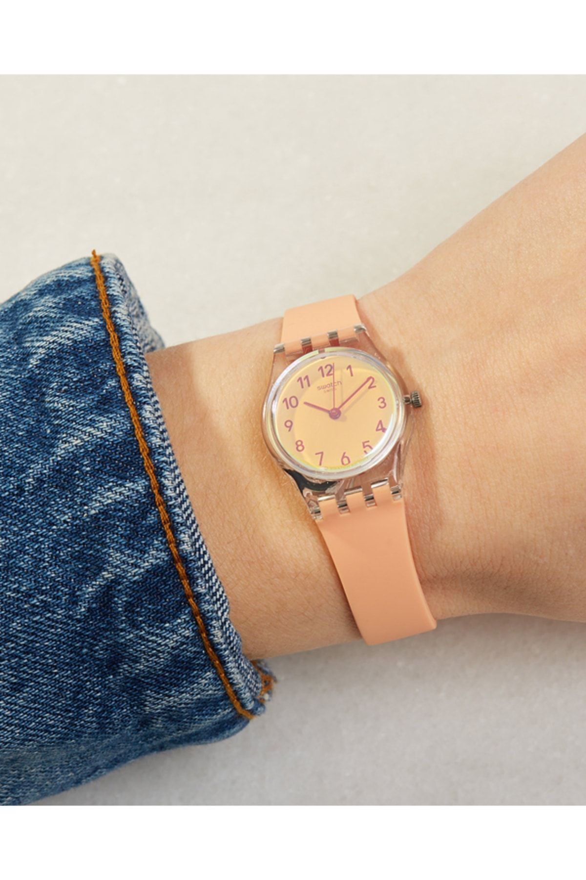 ساعت Swatch روزمره زنانه Lk395 Casual Pink اورجینال - تصویر 3