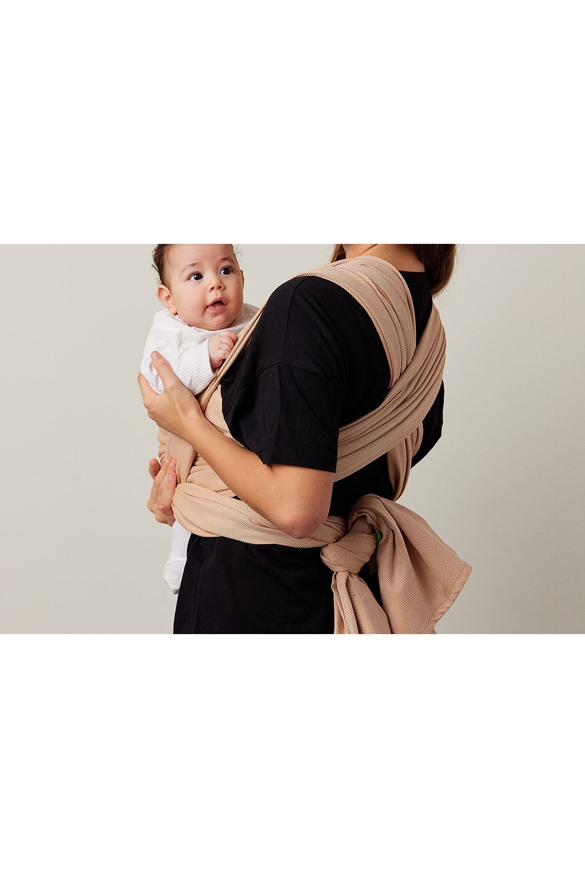 Pure Carrier Keten Bebek Taşıma Şalı, Ayarlanabilir Halkalı Sling Bebek Kangru, Ana Kucağı fotoğrafı 3 (önizleme)