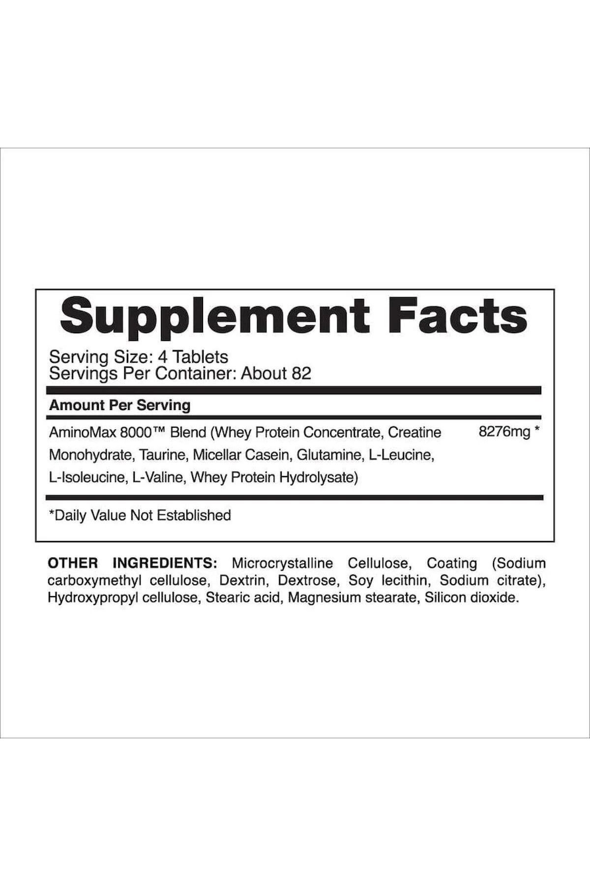 Gaspari Nutrition-Aminomax 8000 - 325 Tablets 2