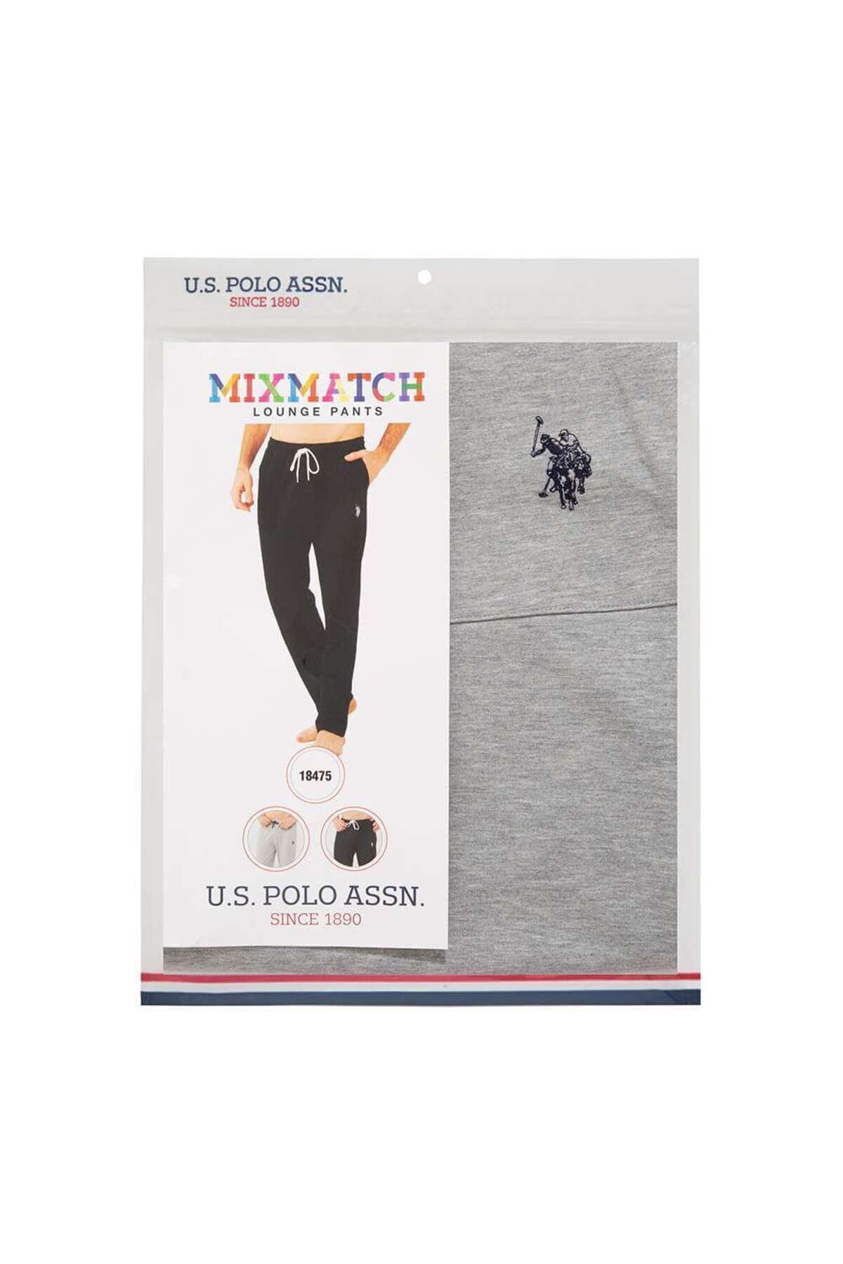 شلوار پیژامه مشکی مردانه لباس خواب اورجینال U.S. Polo Assn.