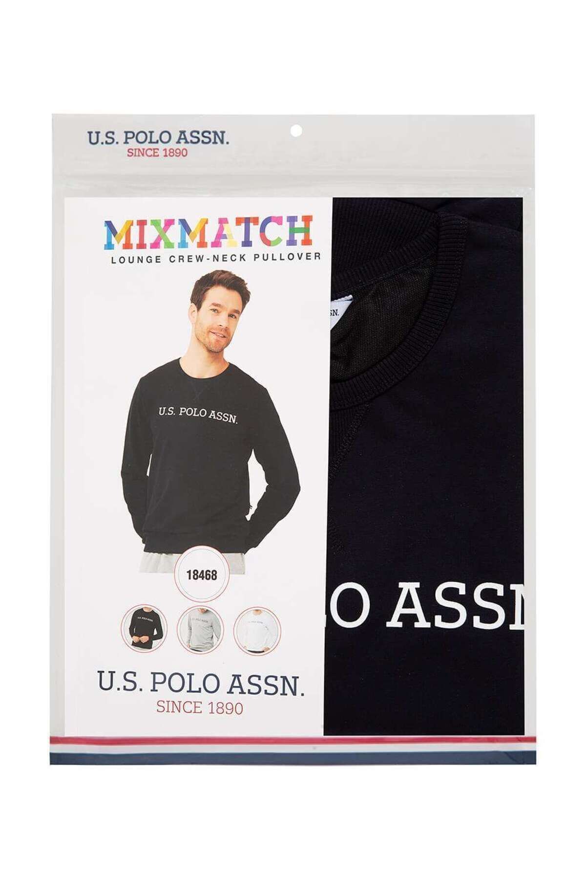 سویشرت مردانه سفید یو اس پولو | 18468 اورجینال - تصویر 4