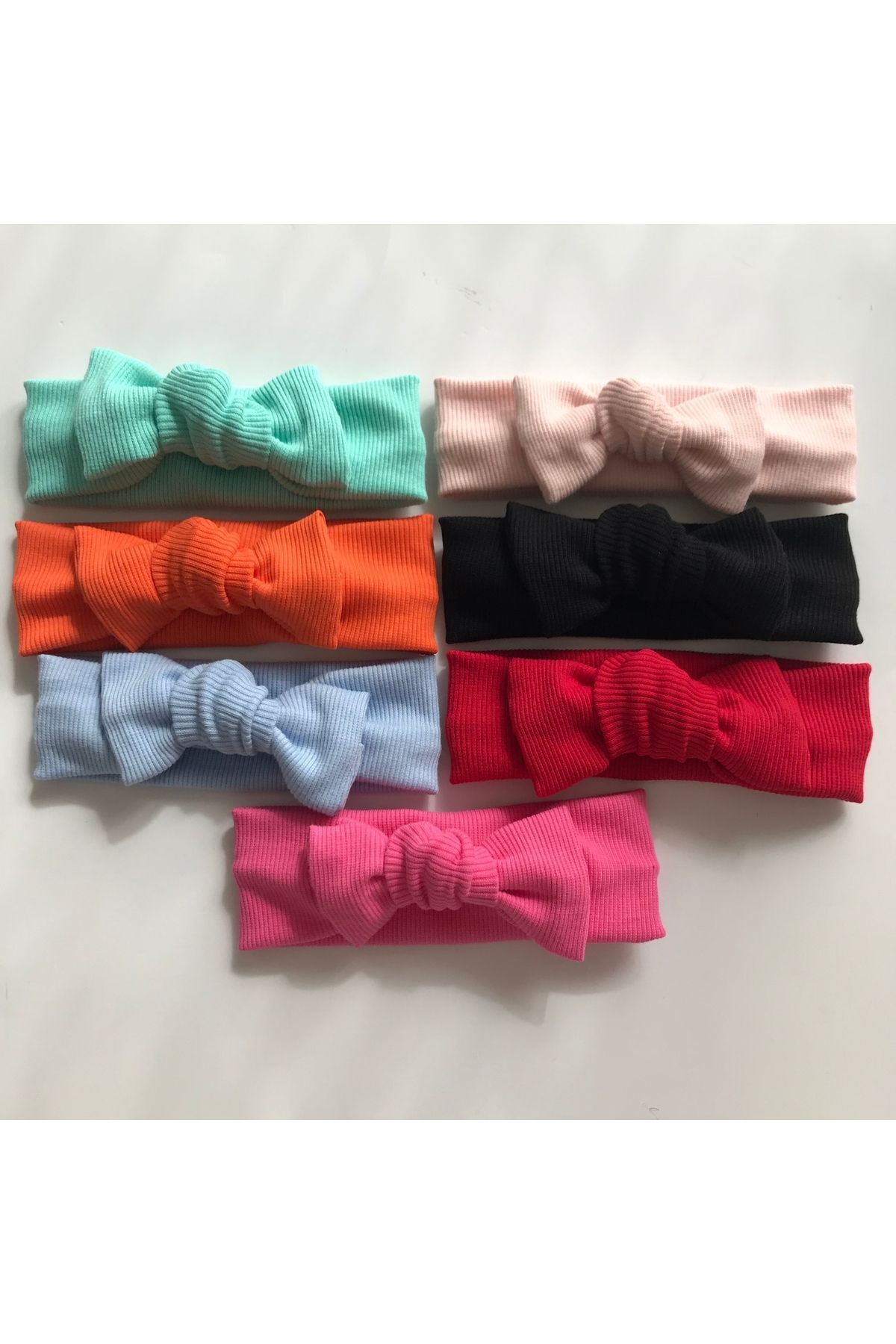nisbutik aksesuar 7'li Bandana Seti, Çocuk,bebek Bandana Seti, Çocuk Bebek Bandana Set, Hediyelik Bandana fotoğrafı 4 (önizleme)