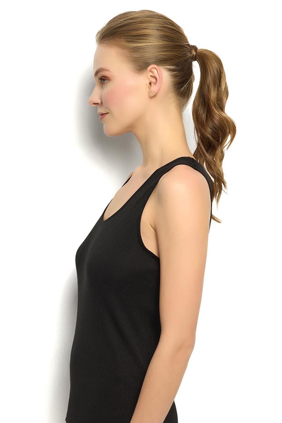 Jiber-584 Women's Rib Fabric Cotton Thick Straps Undershirt 3