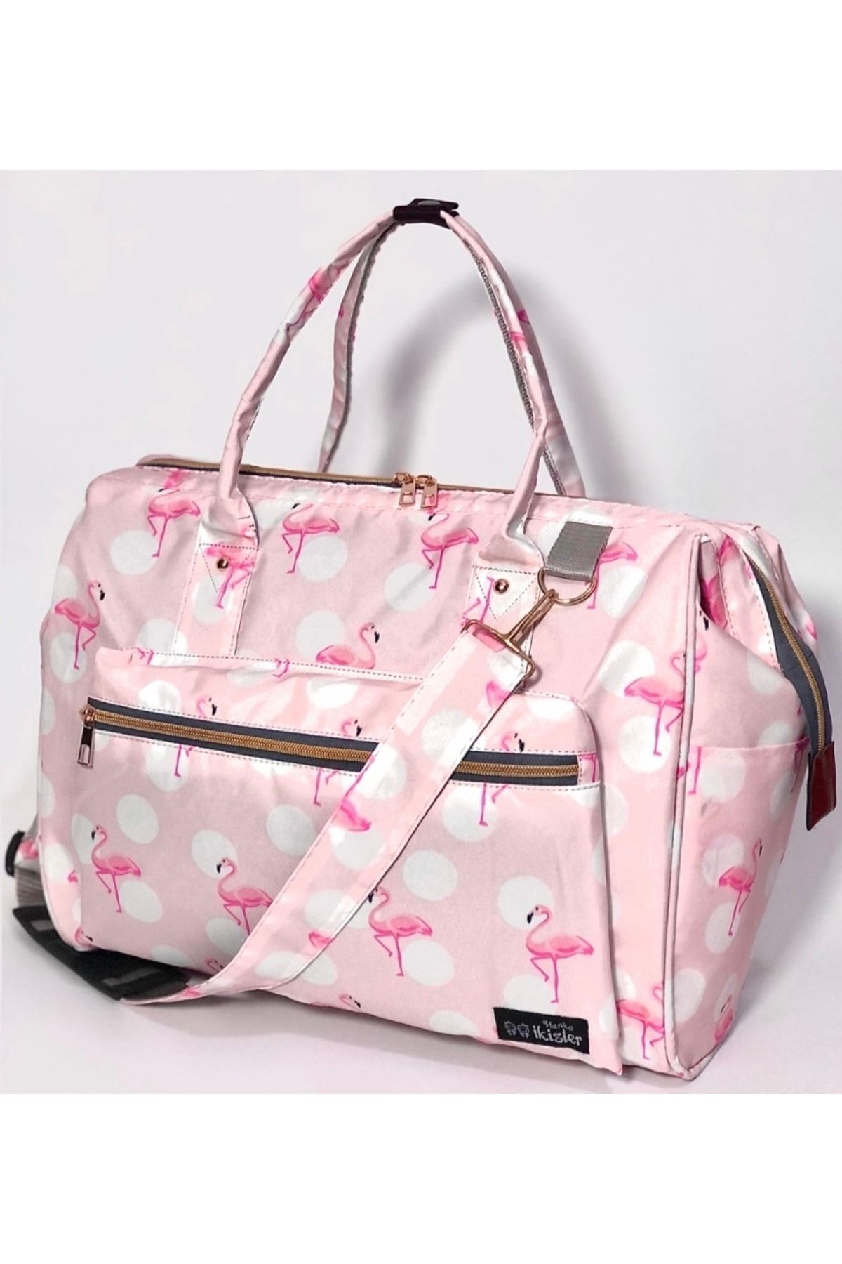 Harika ikizler Yan Askılı Bebek Bakım Çantası + Termal (mama , Yemek Taşıma )çanta Seti fotoğrafı 2 (önizleme)