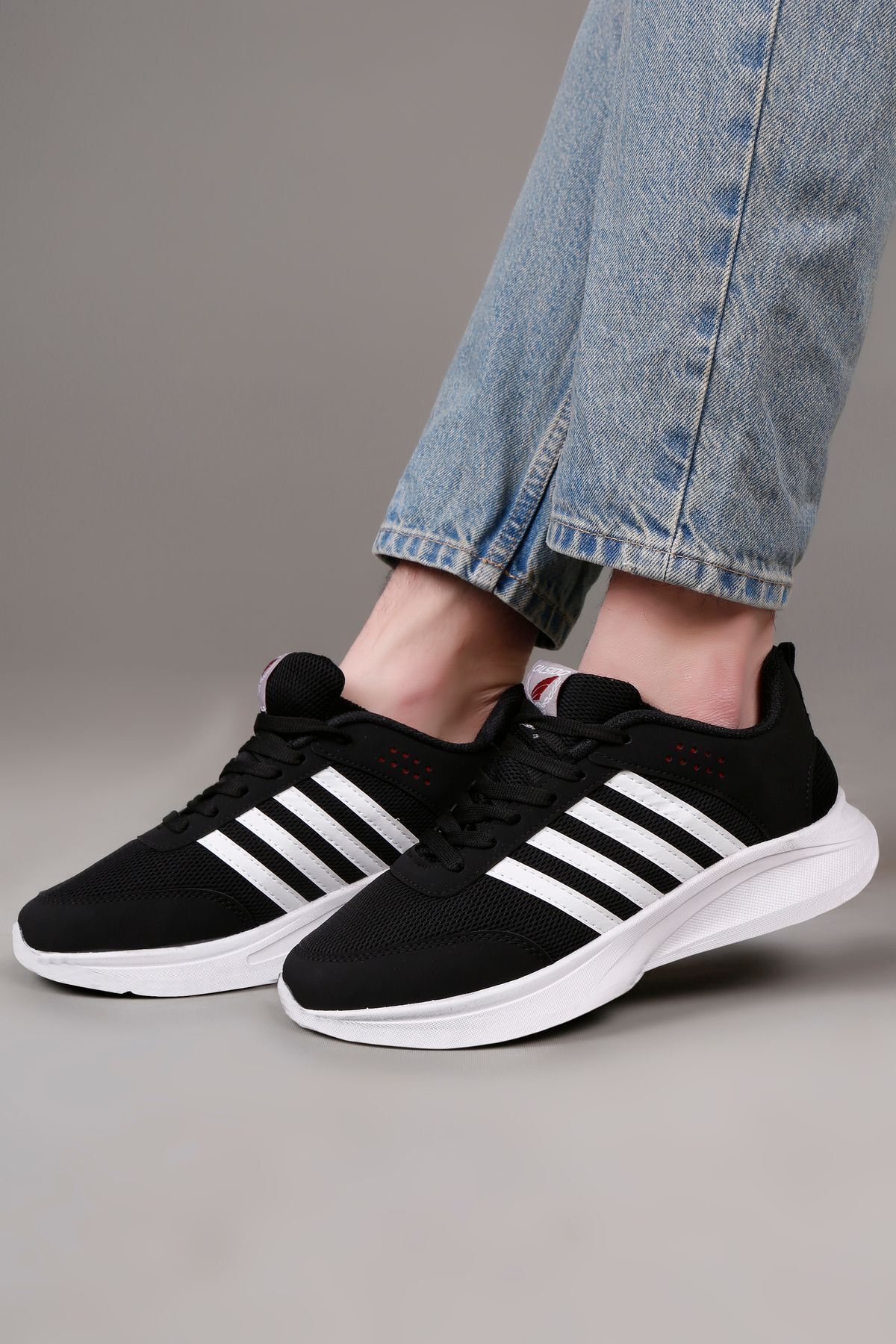 Erkek Sneaker Spor Ayakkabısı Konforlu Hava Alan Esnek Kaliteli Bağcıklı Ortapedik Kullanışlı