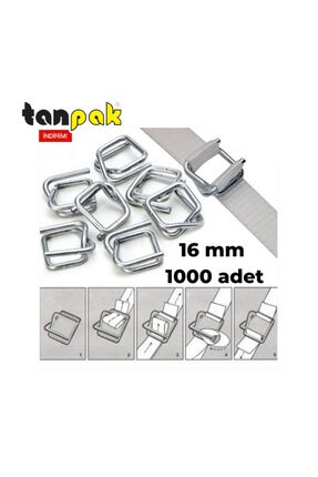 Tanpak Ambalaj 16 Mm Galvanizli Çember Tokası 1000 Adet