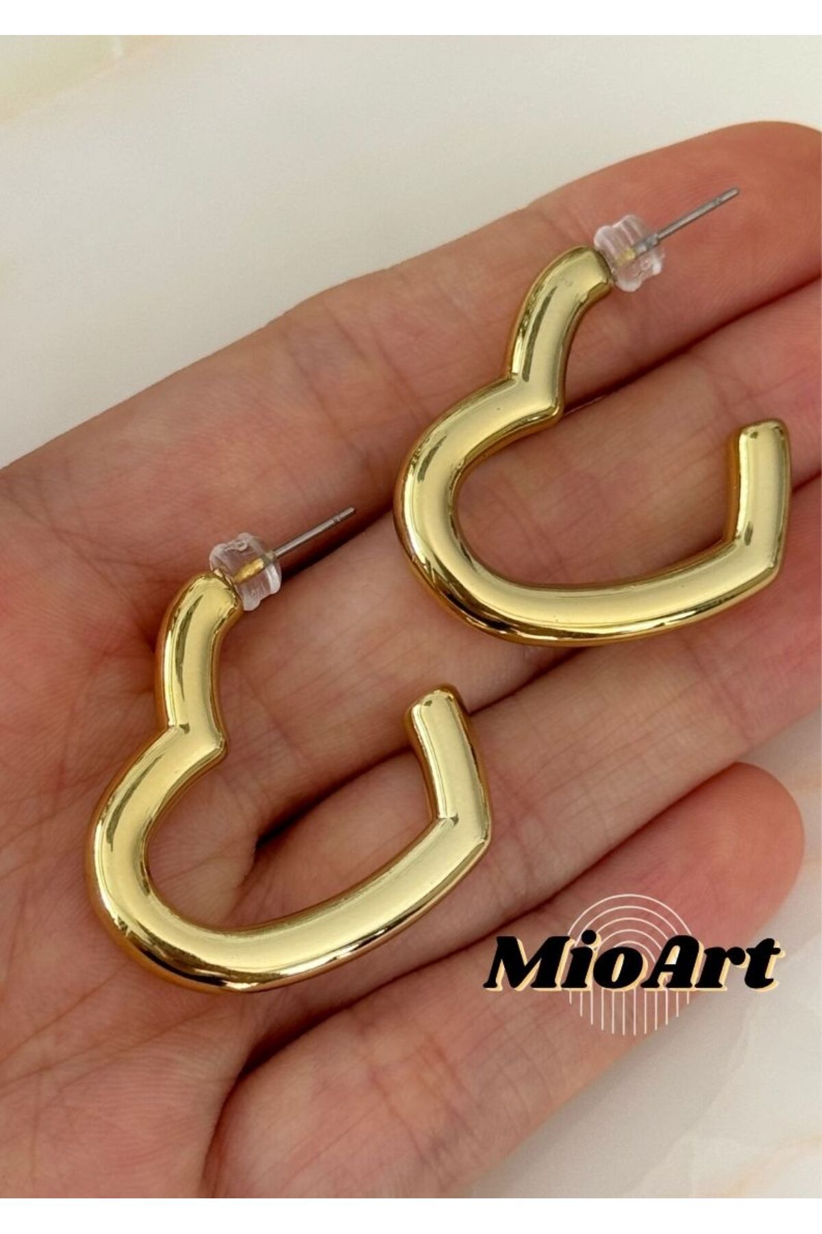 MioArt-Luxury Women's Heart Earrings 3