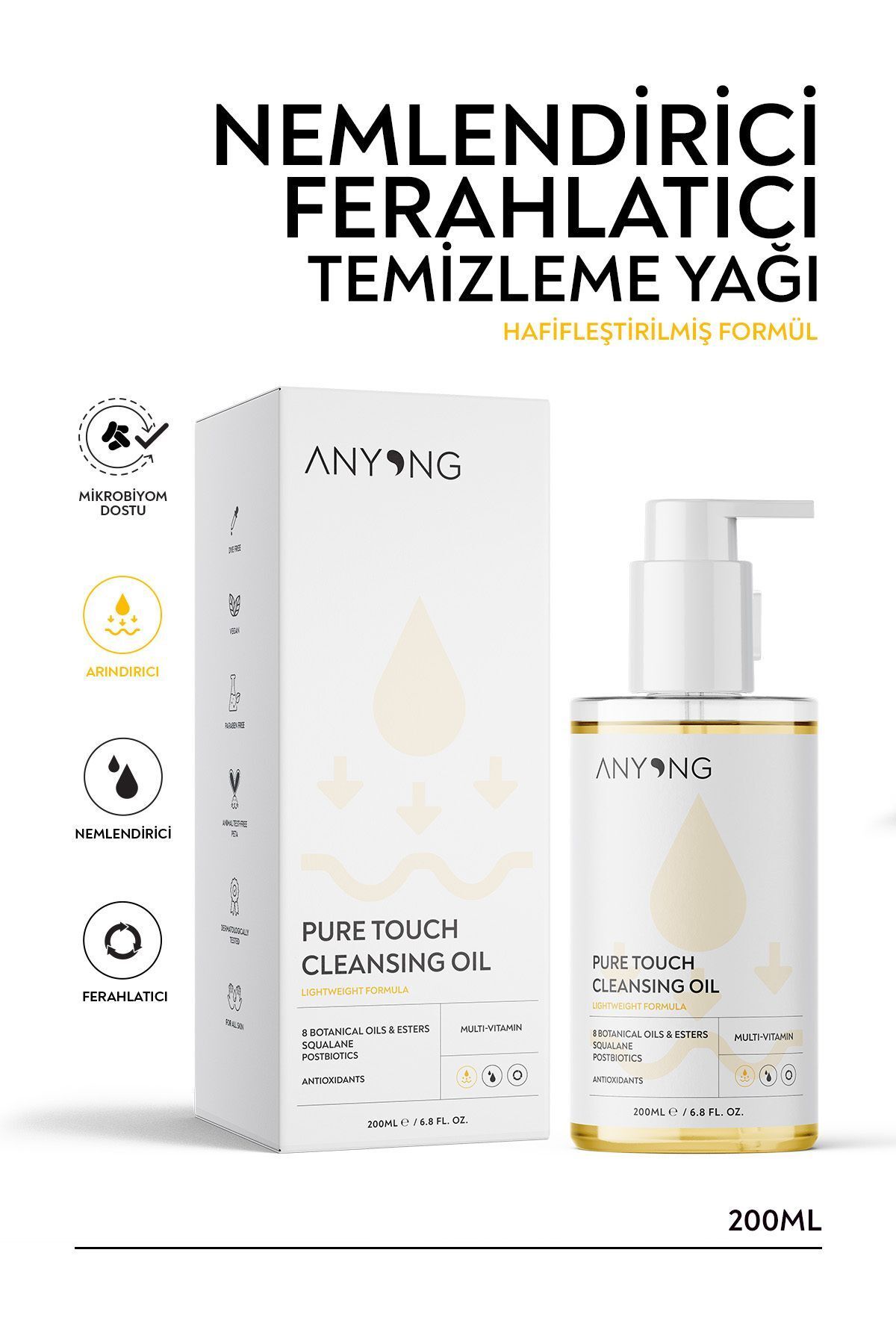Anyong-Skin Cleansing Oil - Oil Based Cleanser for Face and Body 200 ml 1