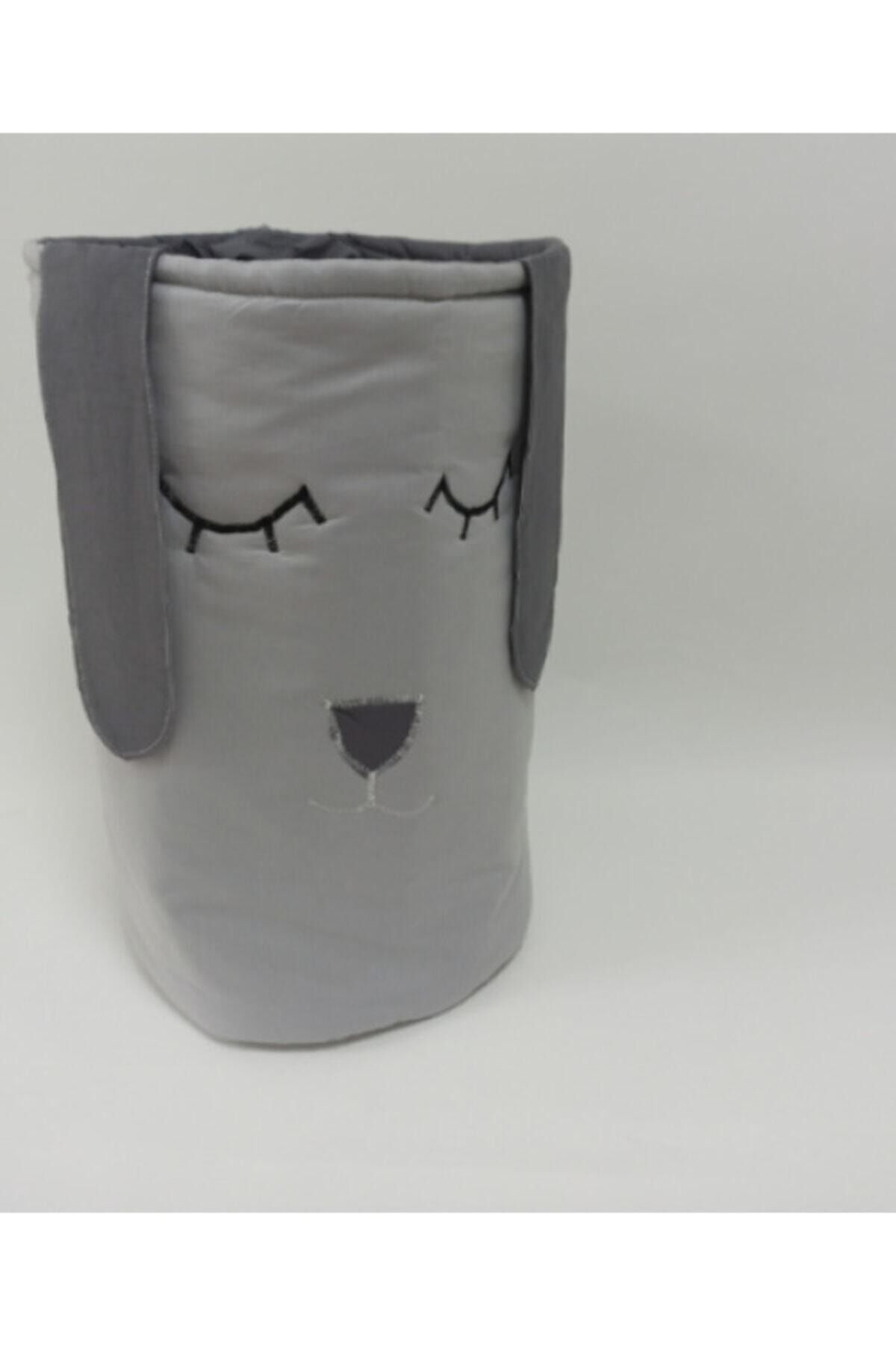 Ege HOME Decoration&Accessories Gri Antrasit Oyuncak Kirli Sepeti Cocuk Camasir Sepeti