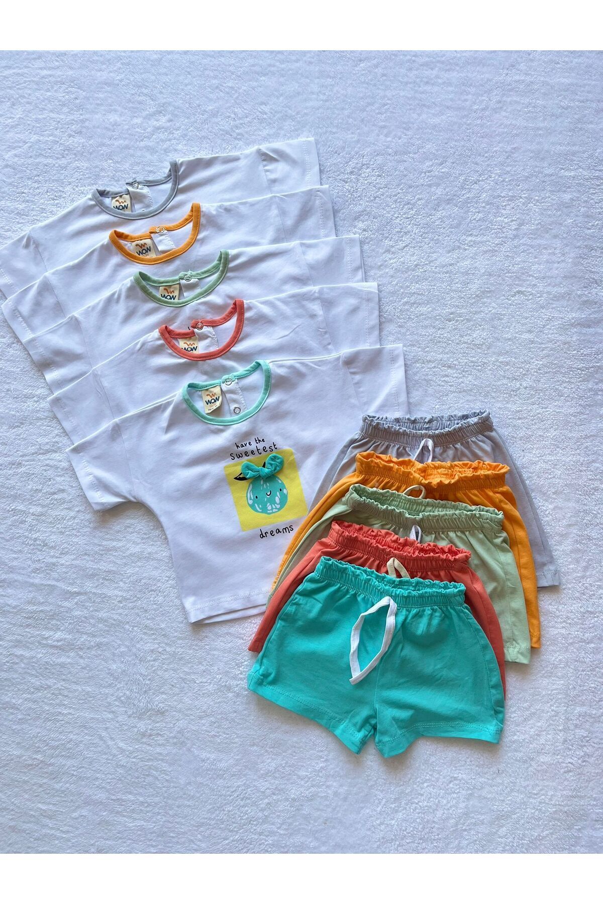 ست نوزادی دخترانه سبز MBK GARDEN | WOWKTKM اورجینال - تصویر 4