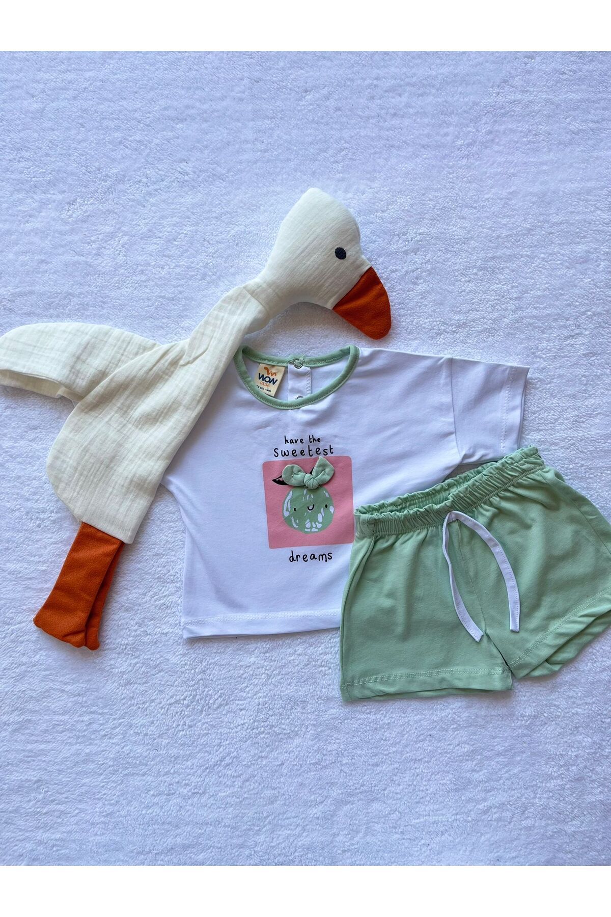 ست نوزادی دخترانه سبز MBK GARDEN | WOWKTKM اورجینال - تصویر 3