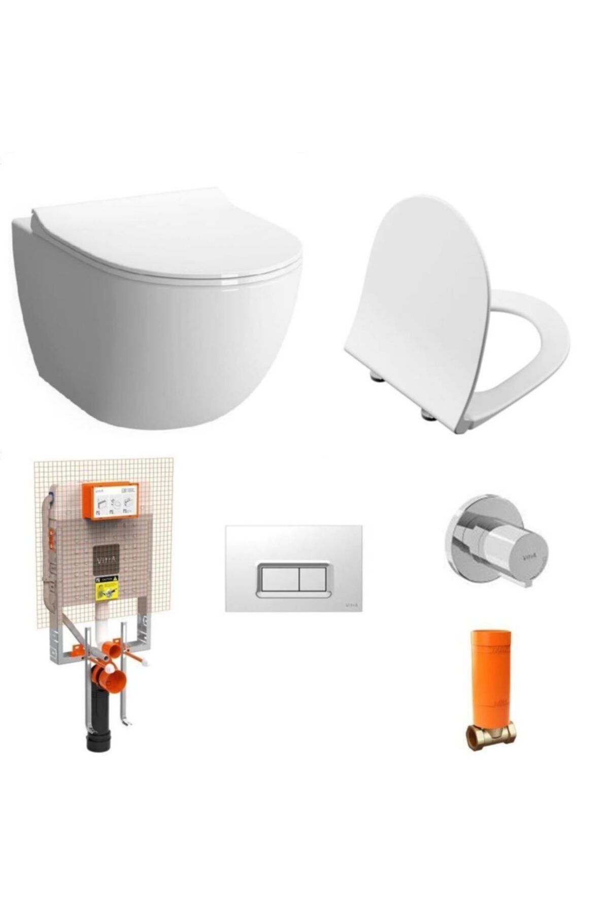 Sento Rim-ex Wall-Hung Toilet + Concealed Cistern 800-1868