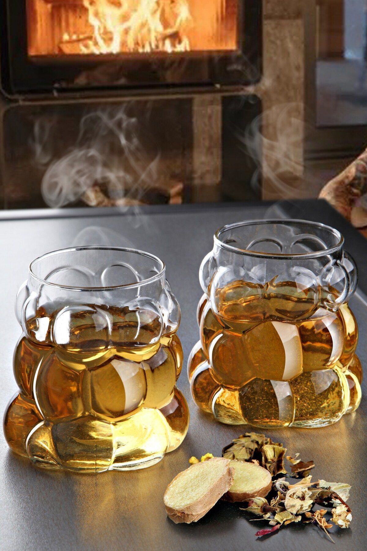Nandy Home-350 ml Borosilicate Model Grape Cocktail and Coffee Glass - 2 Pieces 2