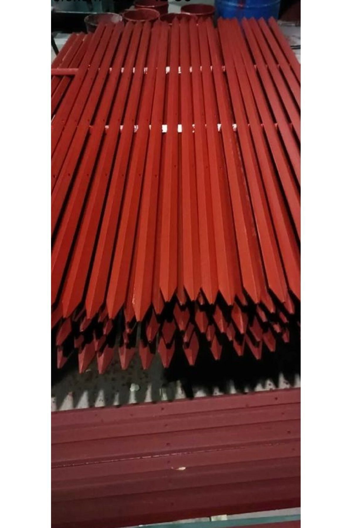 5 Adet 90 Cm 30x30 Köşebent 3 Delikli Bahçe Çit Direği 4
