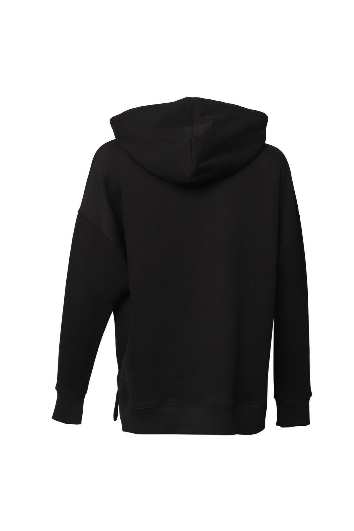 سویشرت مشکی زنانه سیاه Hoodie اورجینال hummel