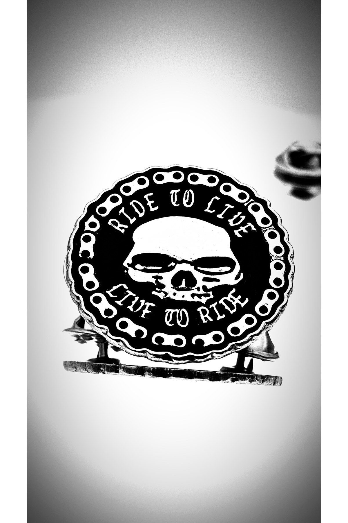 Ride to Live - Live to Ride Biker Badge