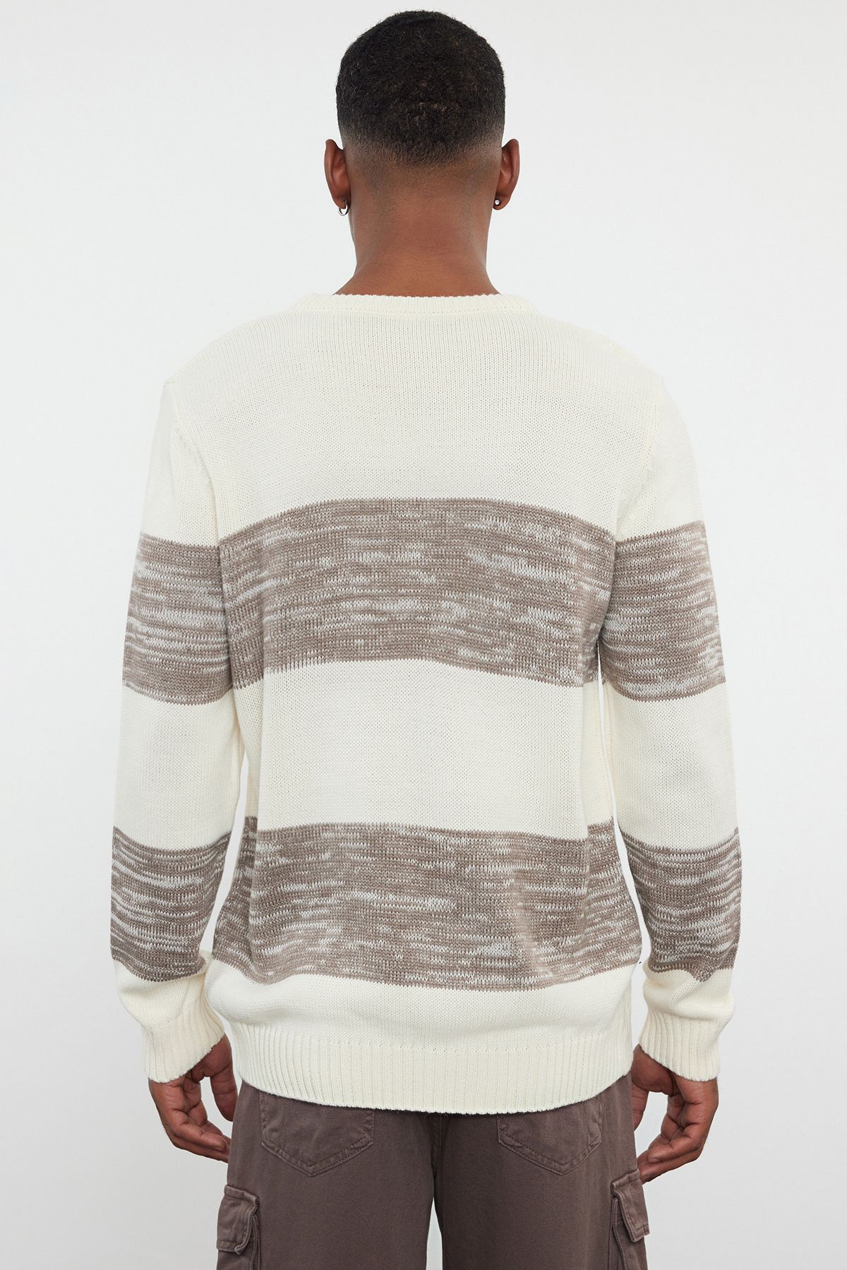 Edit by Trendyol-Πέτρα Casual Κανονική Crew Neck διαβαθμισμένη πουλόβερ πουλόβερ TMNAW25KZ00024 10