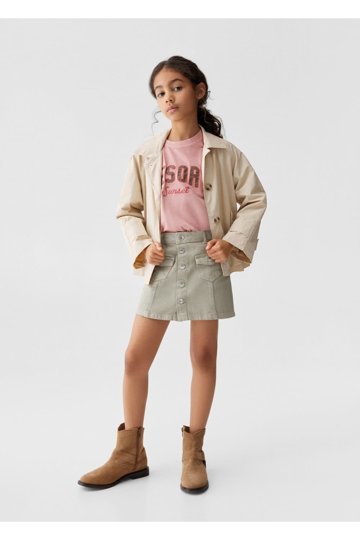 تیشرت دخترانه مانگو کیدز MANGO Kids اورجینال دخترانه کد کالا 67024465 - تصویر 2