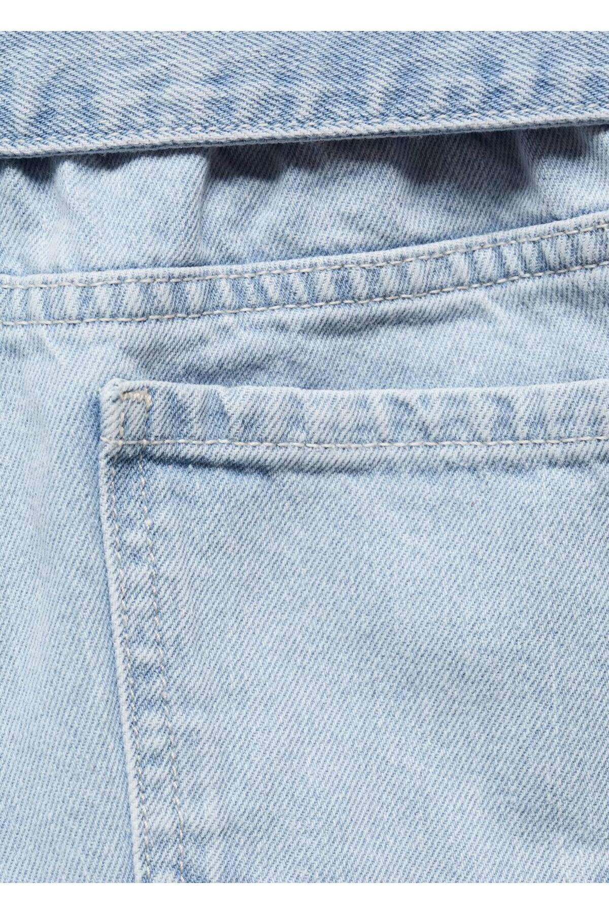 شورت و شلوارک دخترانه مانگو کیدز MANGO Kids اورجینال دخترانه کد کالا 67026013 - تصویر 4