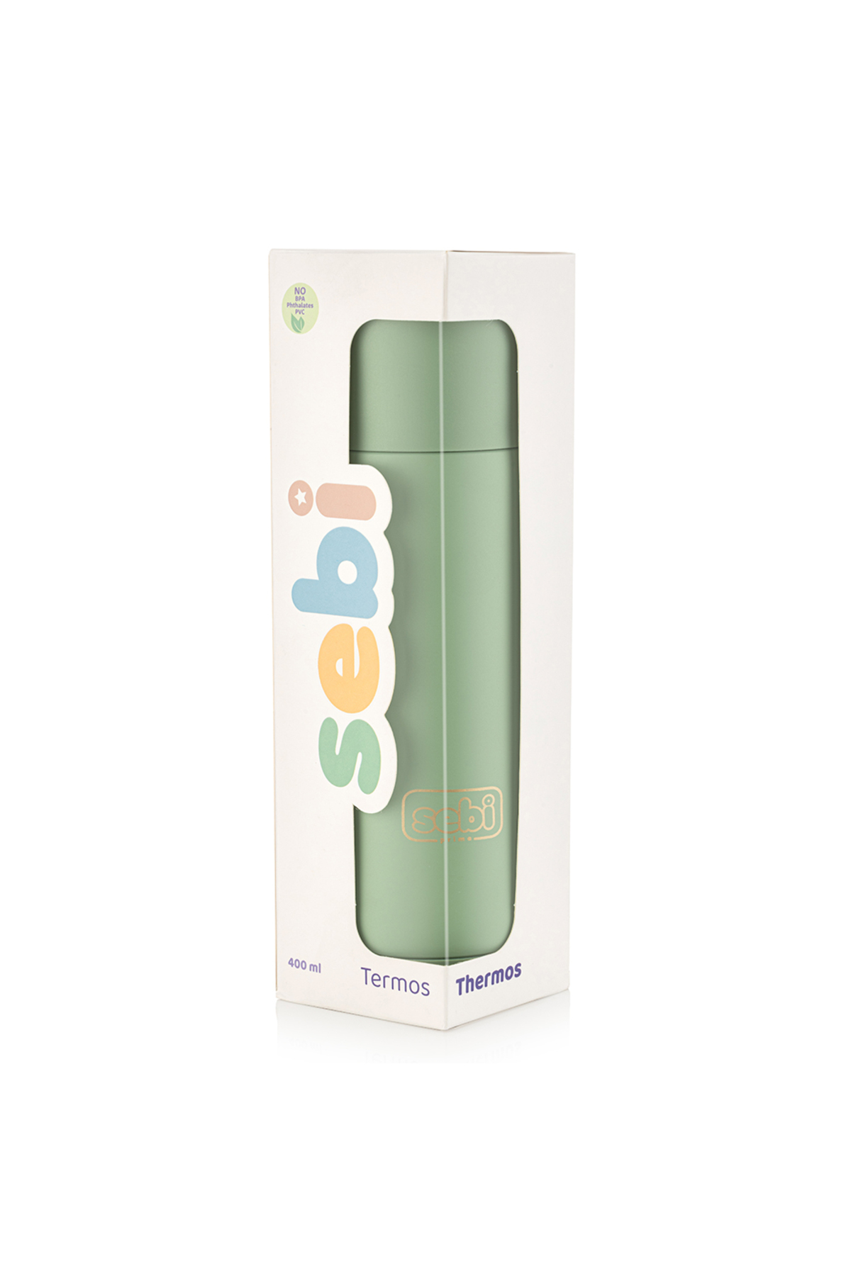 Sebi Prime Çelik Termos 400 ML ( YEŞİL ) fotoğrafı 3 (önizleme)