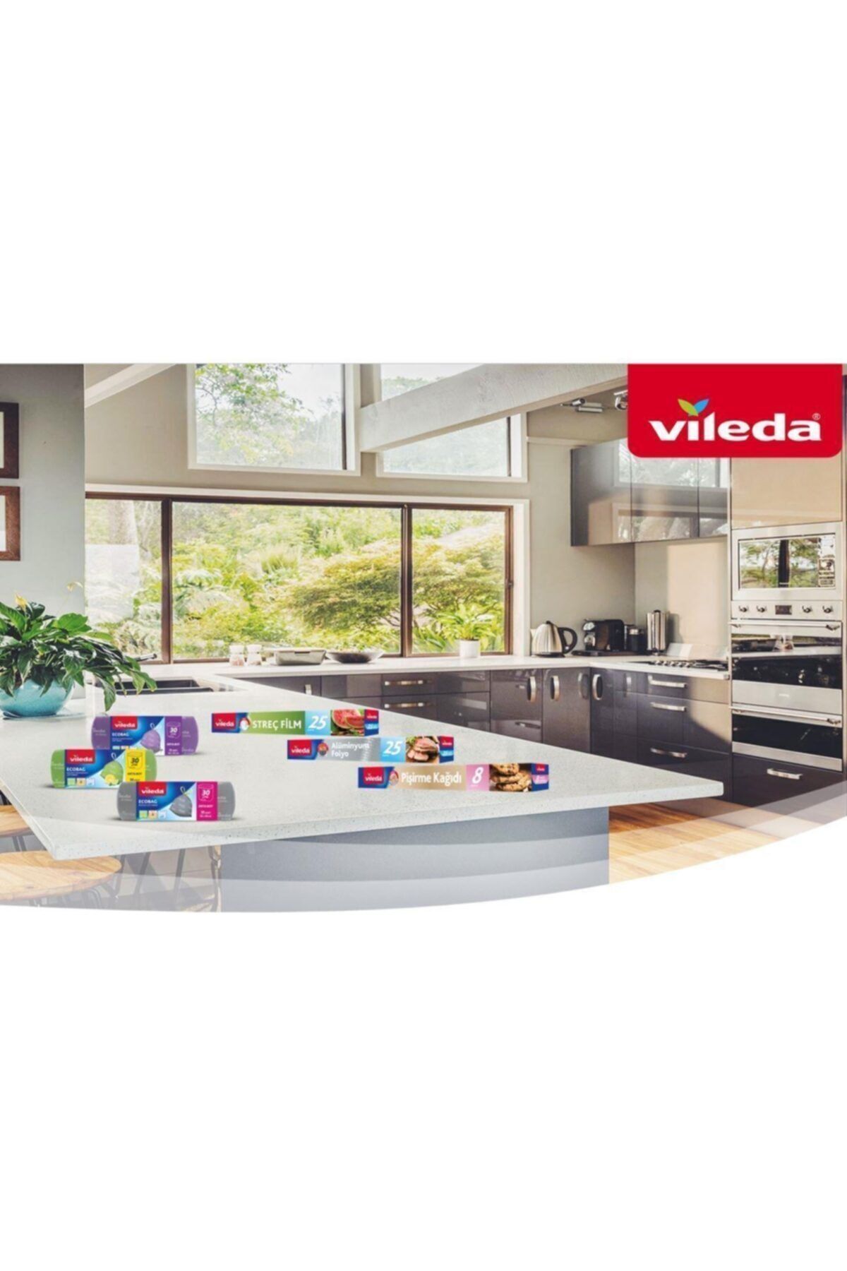 Vileda-30 Liter Medium Size 15 Liter Drawstring Unscented Garbage Bag 6