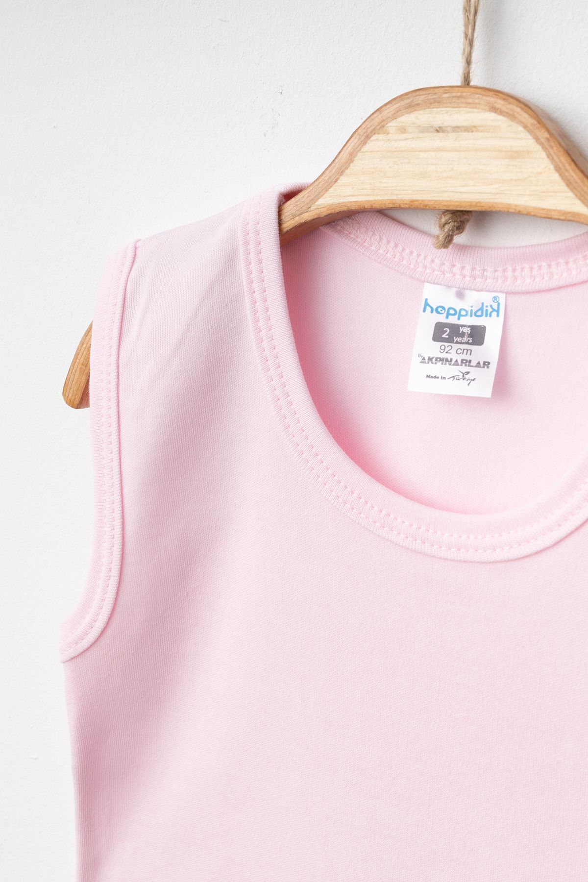 بادی نوزادی پسرانه – دخترانه صورتی Hoppidik | Askılı Basic Body Seti اورجینال - تصویر 3