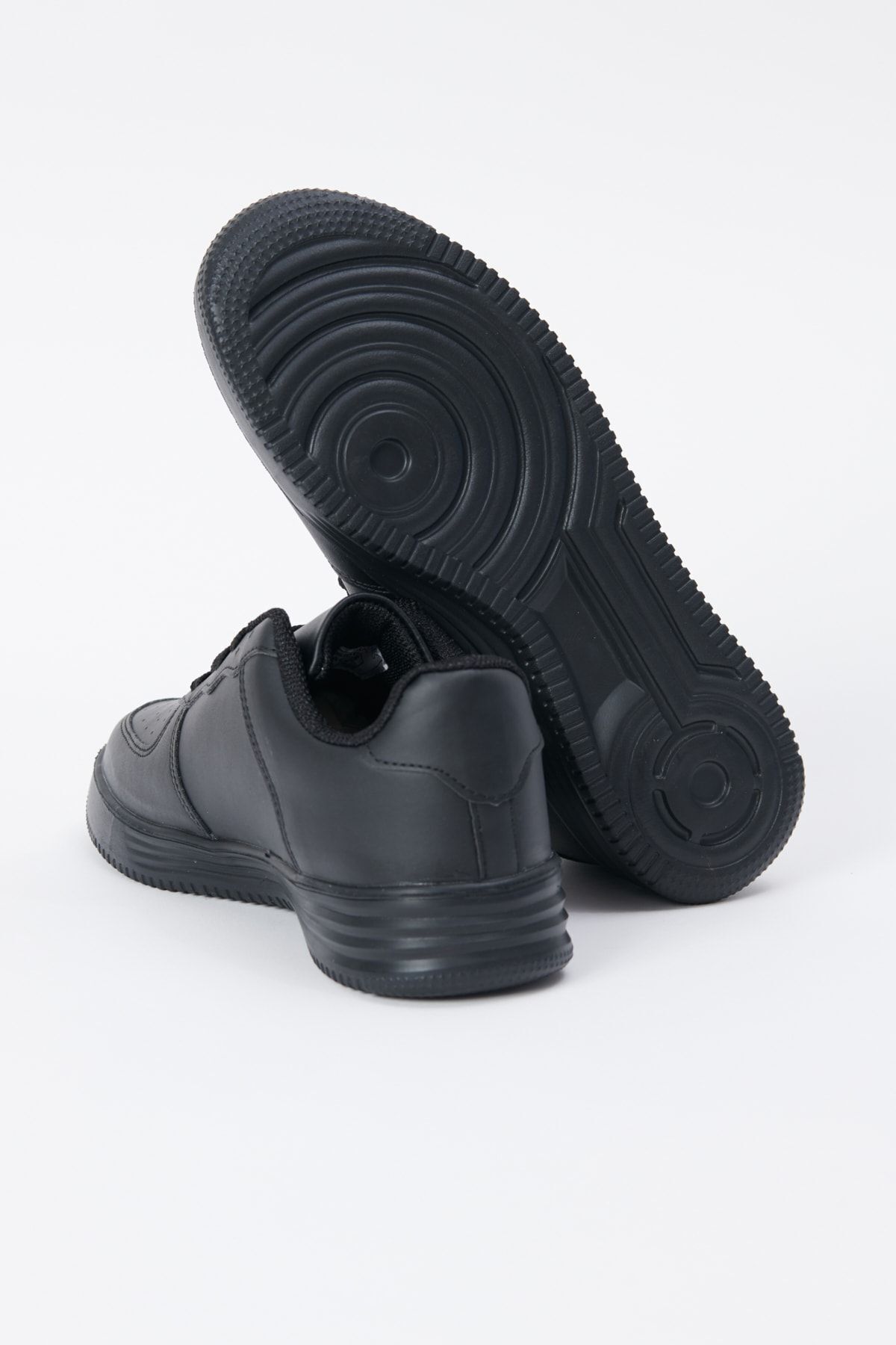 AC&Co / Altınyıldız Classics-Schwarze, bequeme, lässige Sneaker-Schuhe für Herren mit Schnürung 4