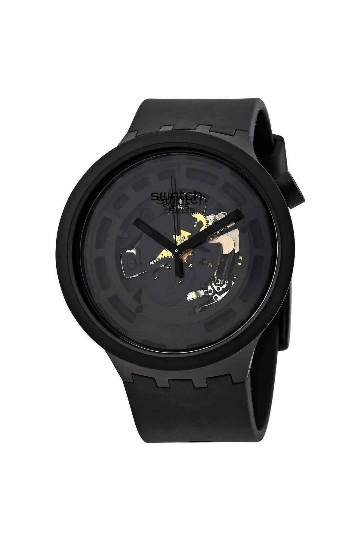ساعت یونیسکس سواچ Swatch Big Bold Ceramic C-black مدل SB03B100 Swatch