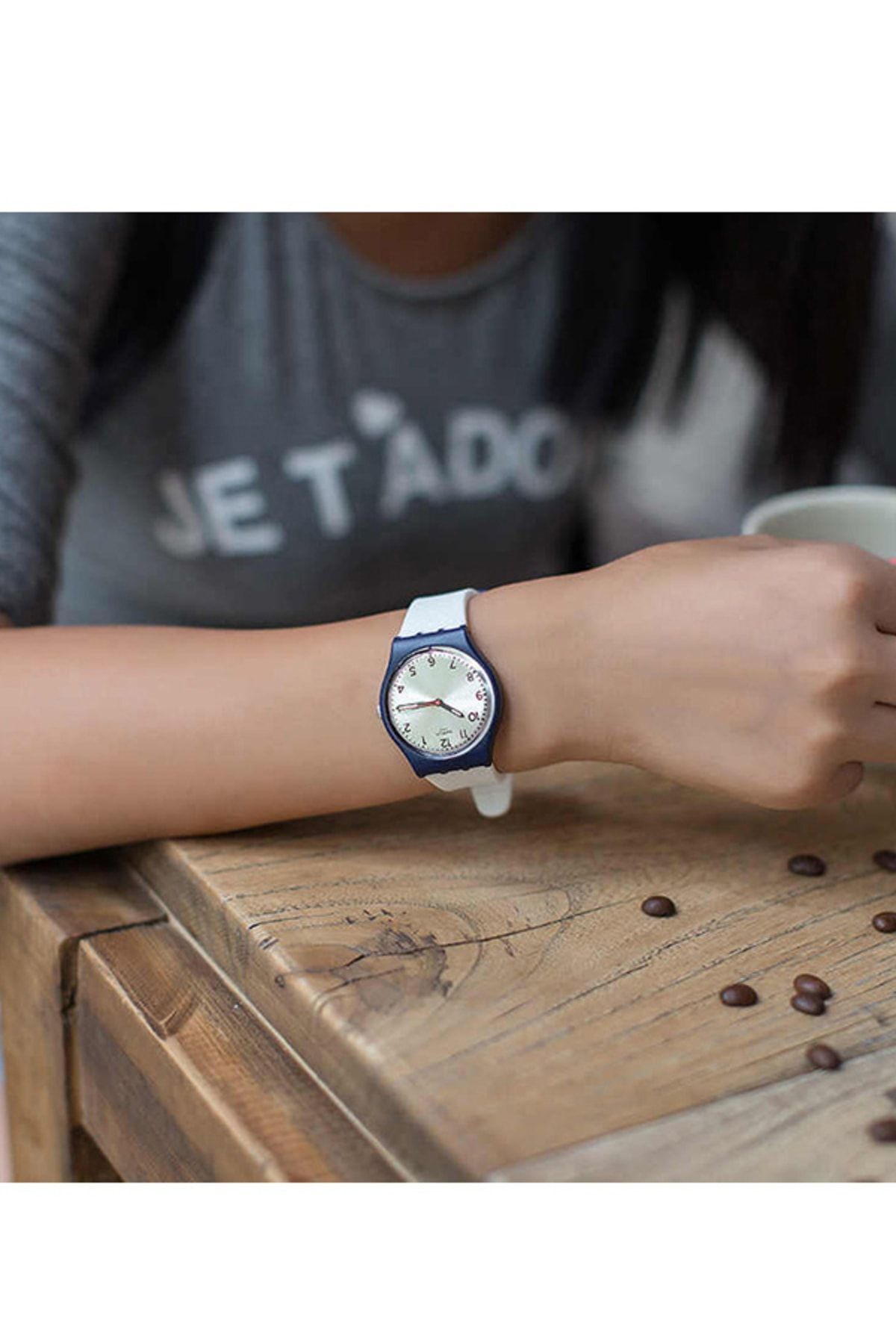 ساعت Swatch روزمره یونیسکس سفید GN720 اورجینال - تصویر 3
