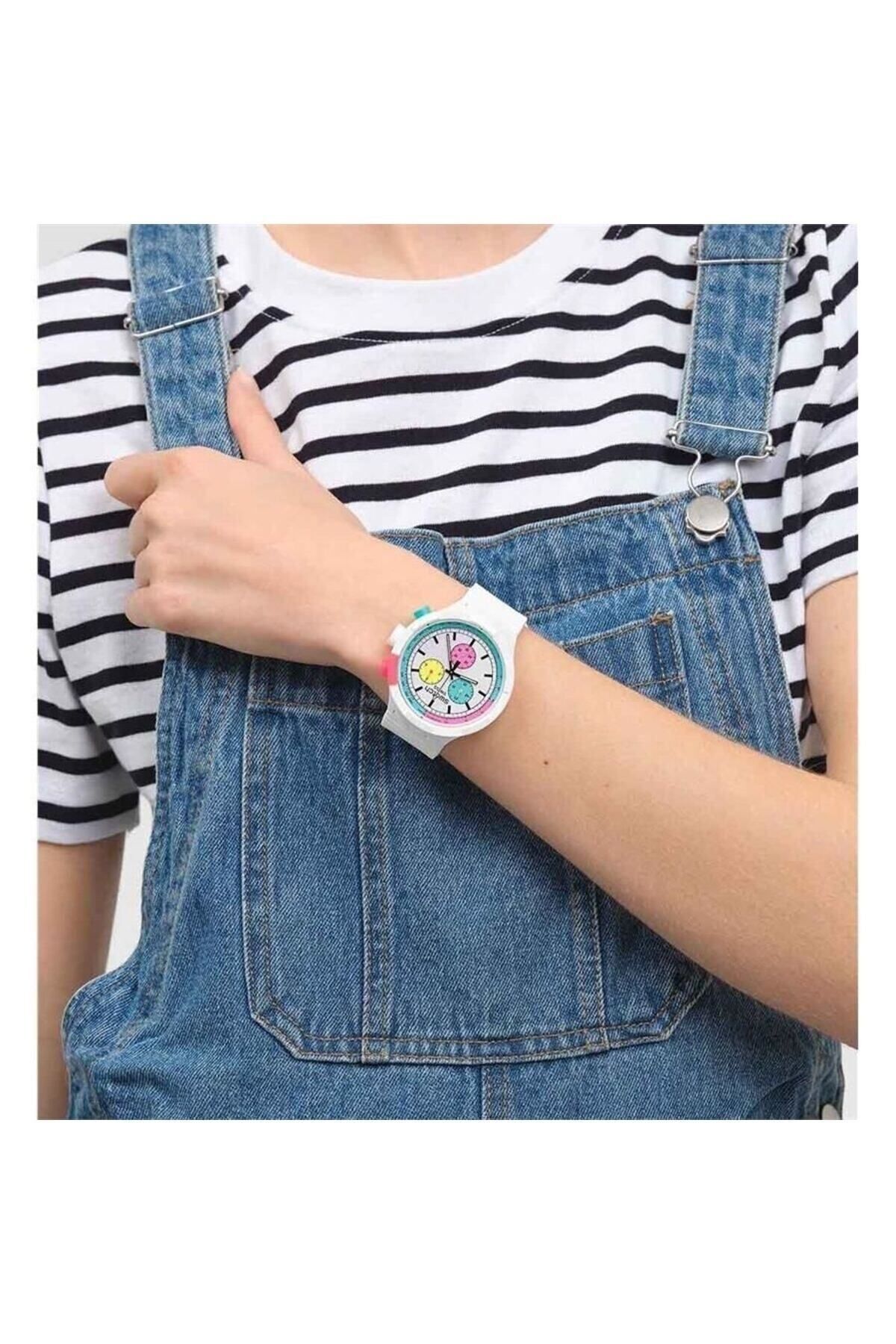 خلوص ساعت Swatch روزمره نئون SB06W100 اورجینال - تصویر 2
