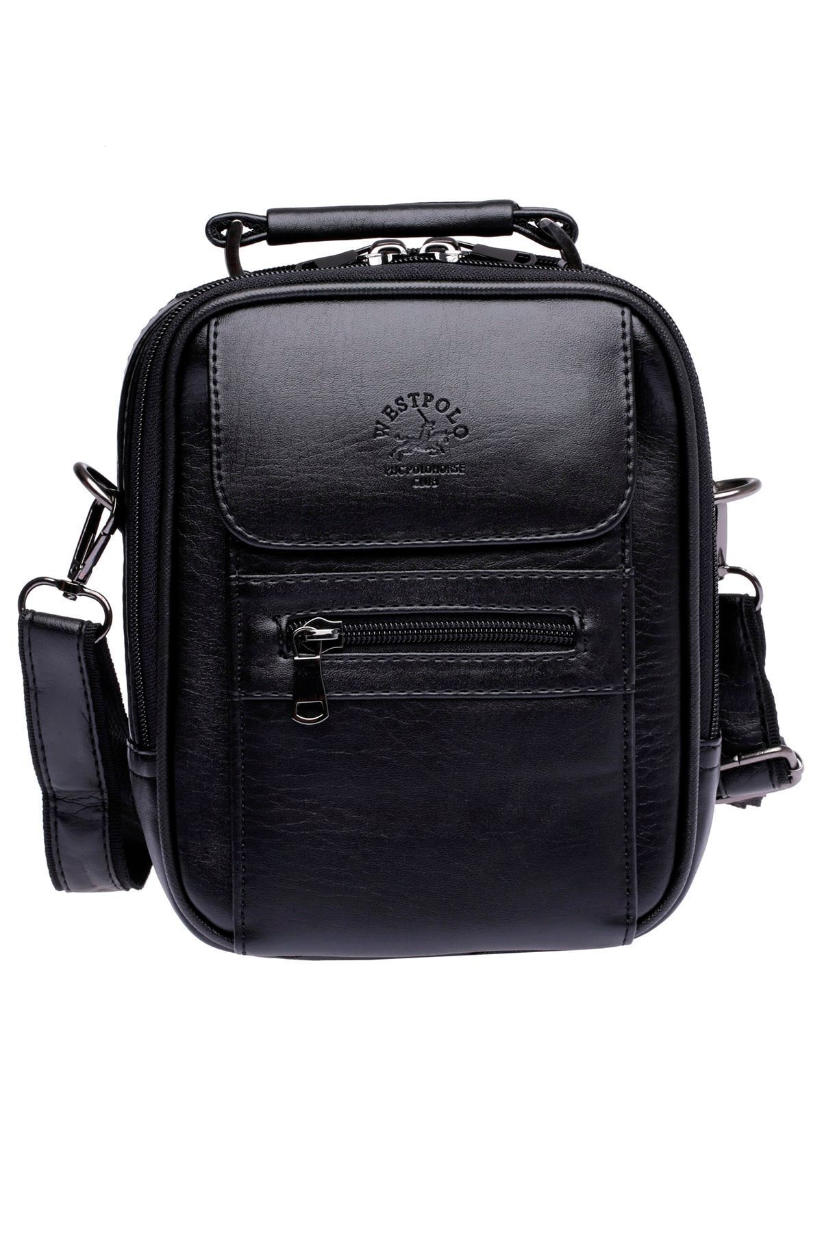 کیف دستی مردانه و شانه فلزی WEST POLO STEEL اندازه متوسط Westpolo