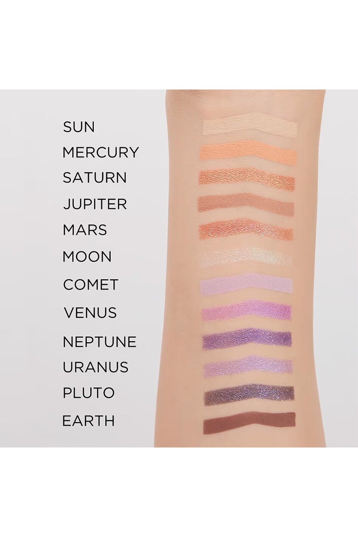 پالت سایه چشم Mystic Galaxy 12 Colors Cosmic Sparkle Eyeshadow Eveline Cosmetics