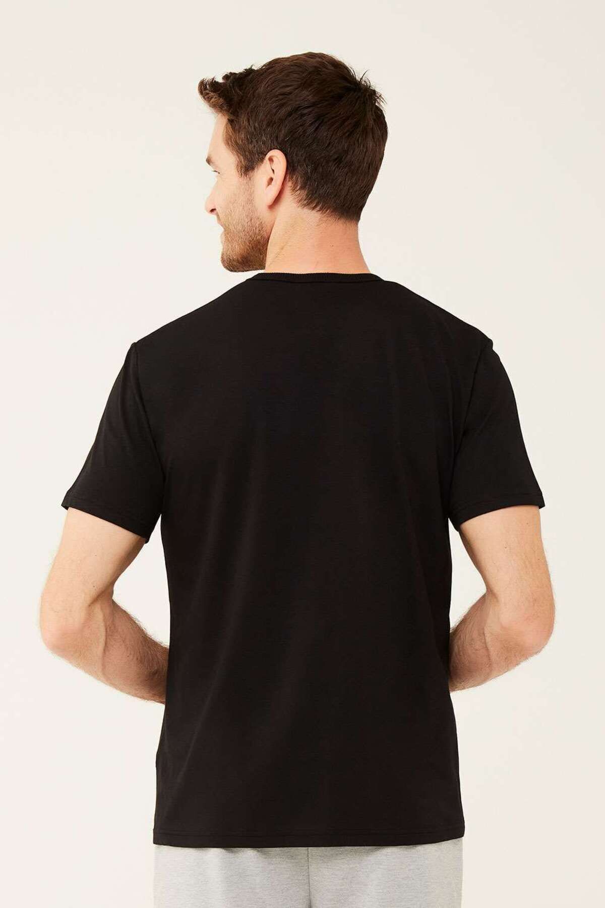تی شرت آبی مردانه تیشرت یقه گرد سرمه ای U.S. Polo Assn.