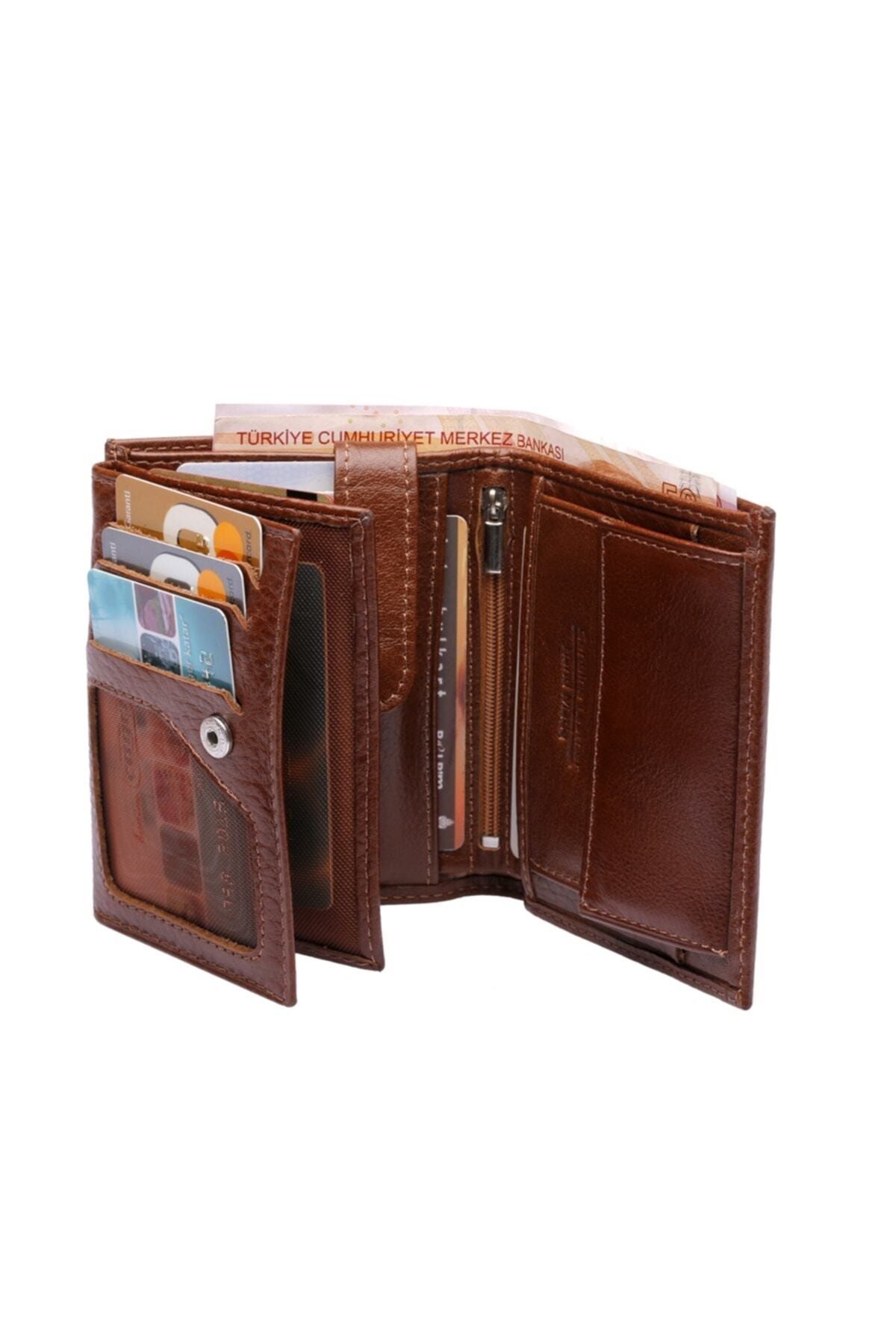 کیف پول مردانه چرمی واقعی با کت ذرت و کارت زیادی در مقایسه Westpolo