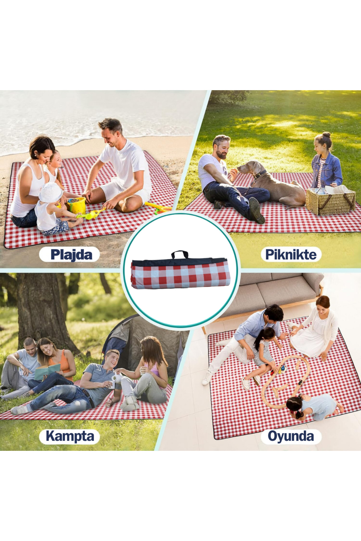Deniz Malzemeleri, Plaj Havlusu, Plaj Matı, Plaj Minderi, Kum Yapışmaz 150-200 Cm 4