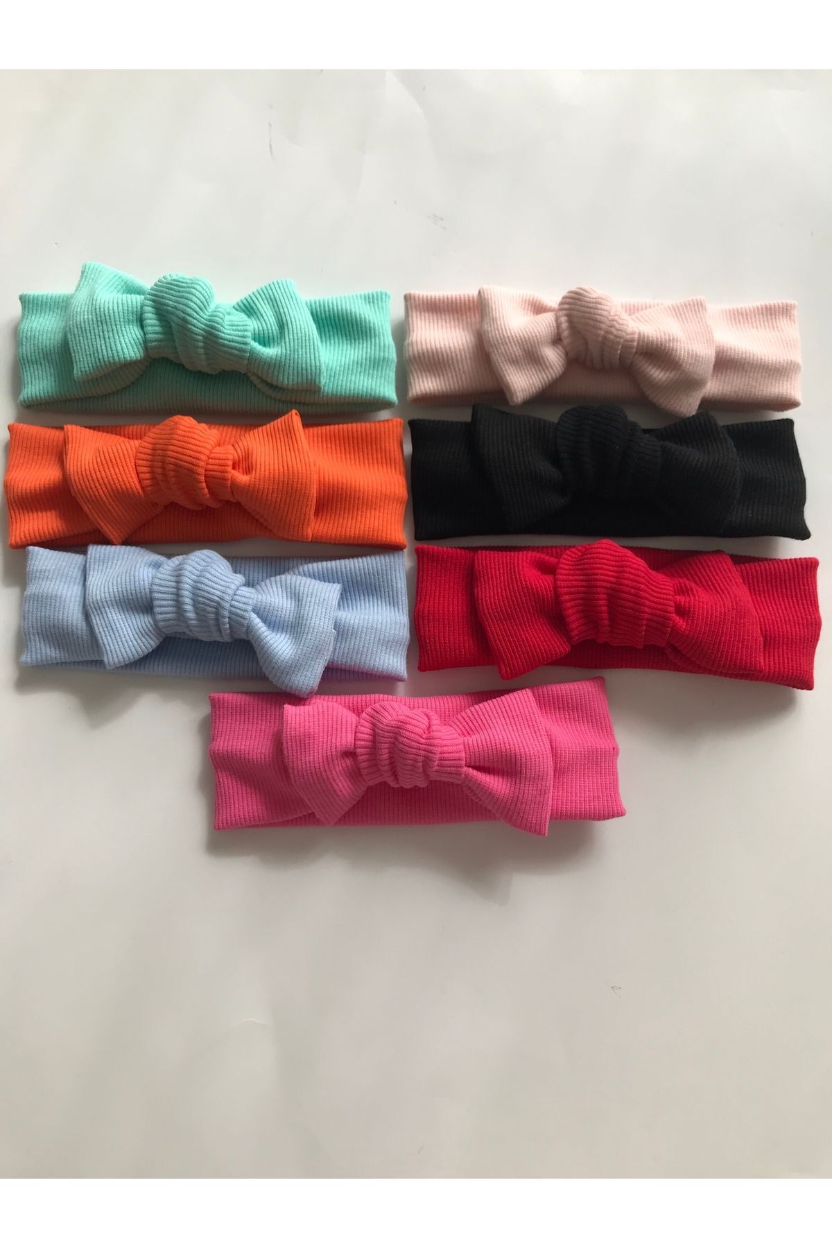 nisbutik aksesuar 7'li Bandana Seti, Çocuk,bebek Bandana Seti, Çocuk Bebek Bandana Set, Hediyelik Bandana fotoğrafı 2 (önizleme)