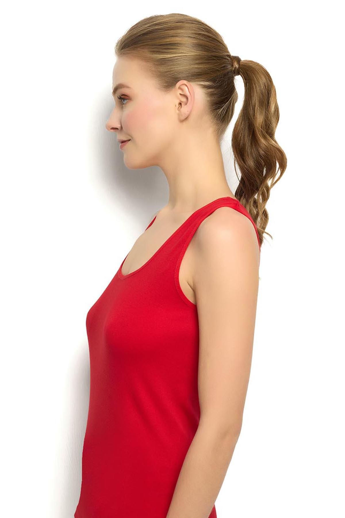 Jiber-584 Women's Rib Fabric Cotton Thick Straps Undershirt 3