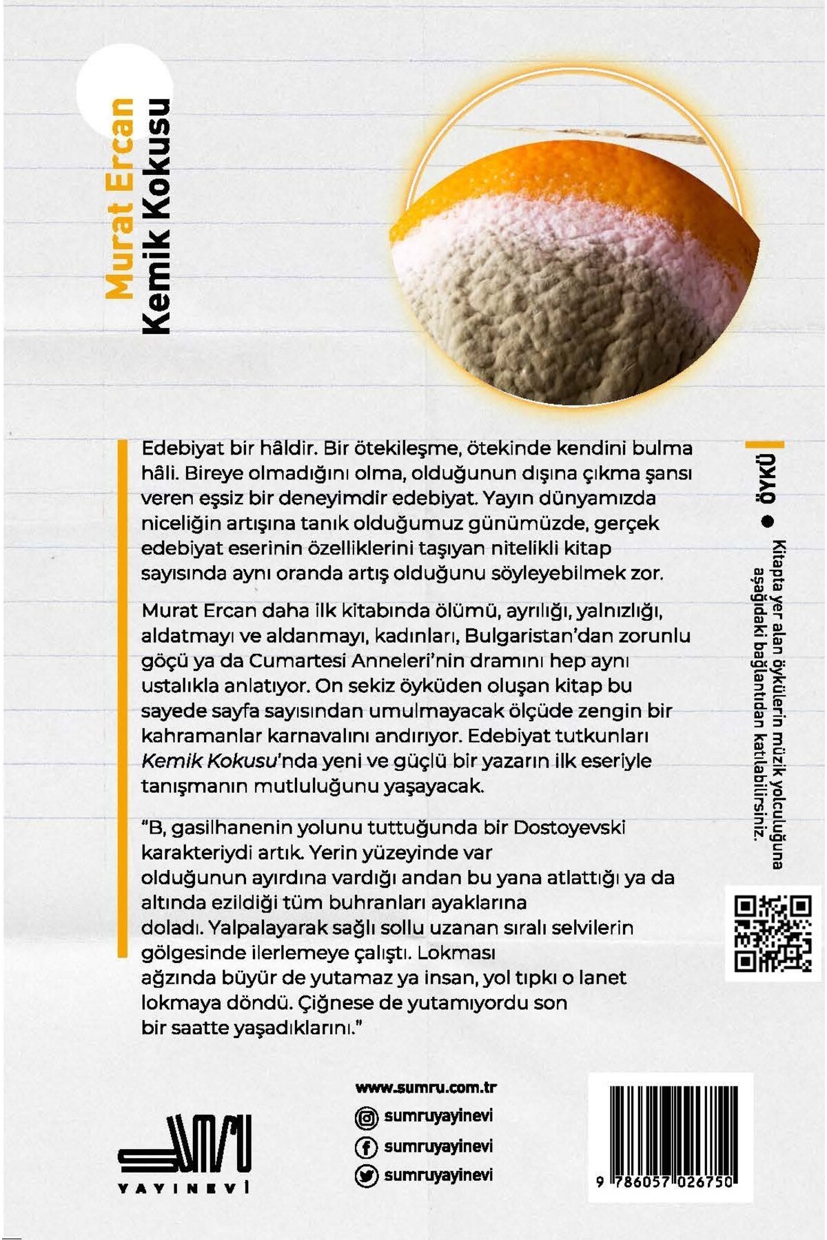 Kemik Kokusu / Murat Ercan / Sumru Yayınevi / 9786057026750 3