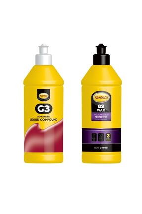 teknotrust Farecla G3 Sıvı Pasta 500ml + Farecla G3 Wax Cila 250 Ml Set