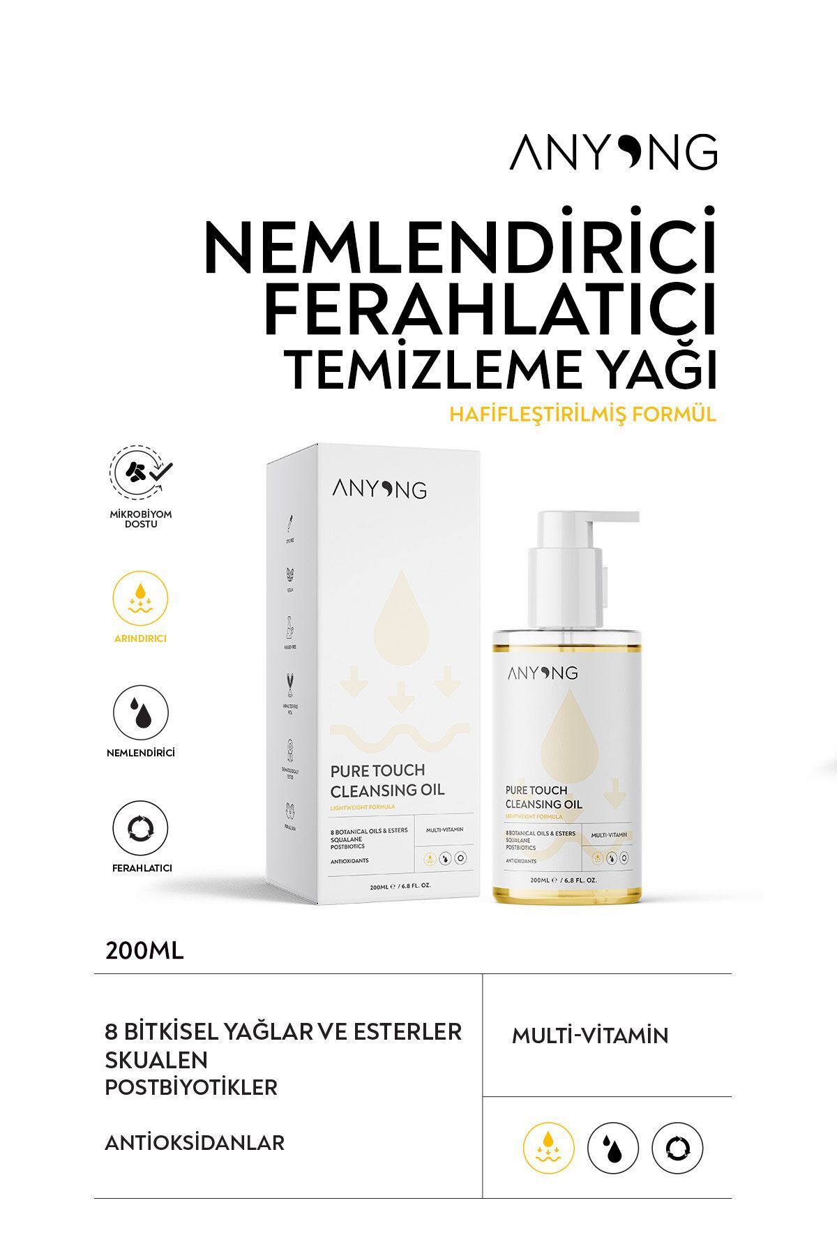 Anyong-Skin Cleansing Oil - Oil Based Cleanser for Face and Body 200 ml 2