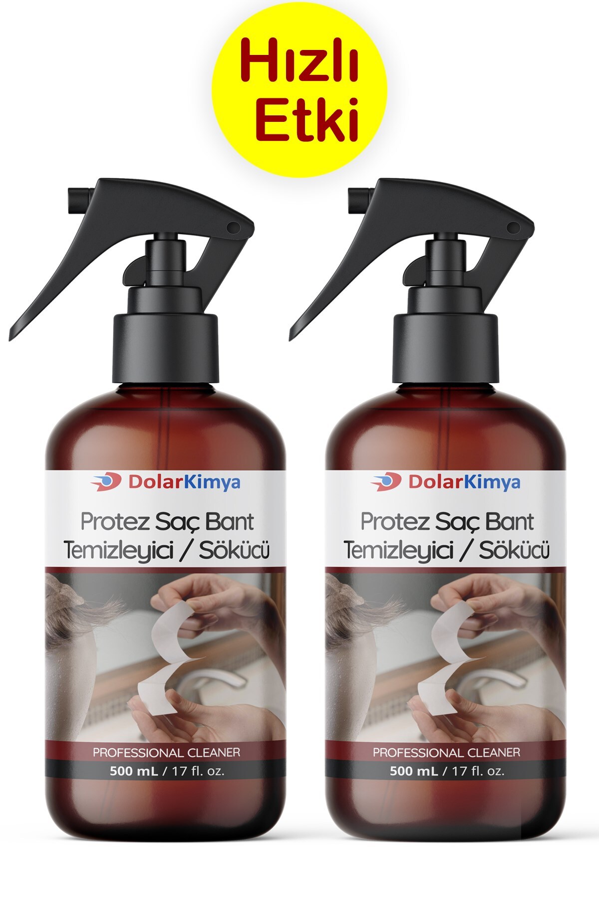 Dolar Kimya Protez Saç Bant Sökücüsü Temizleyicisi | 2 x 500 ML