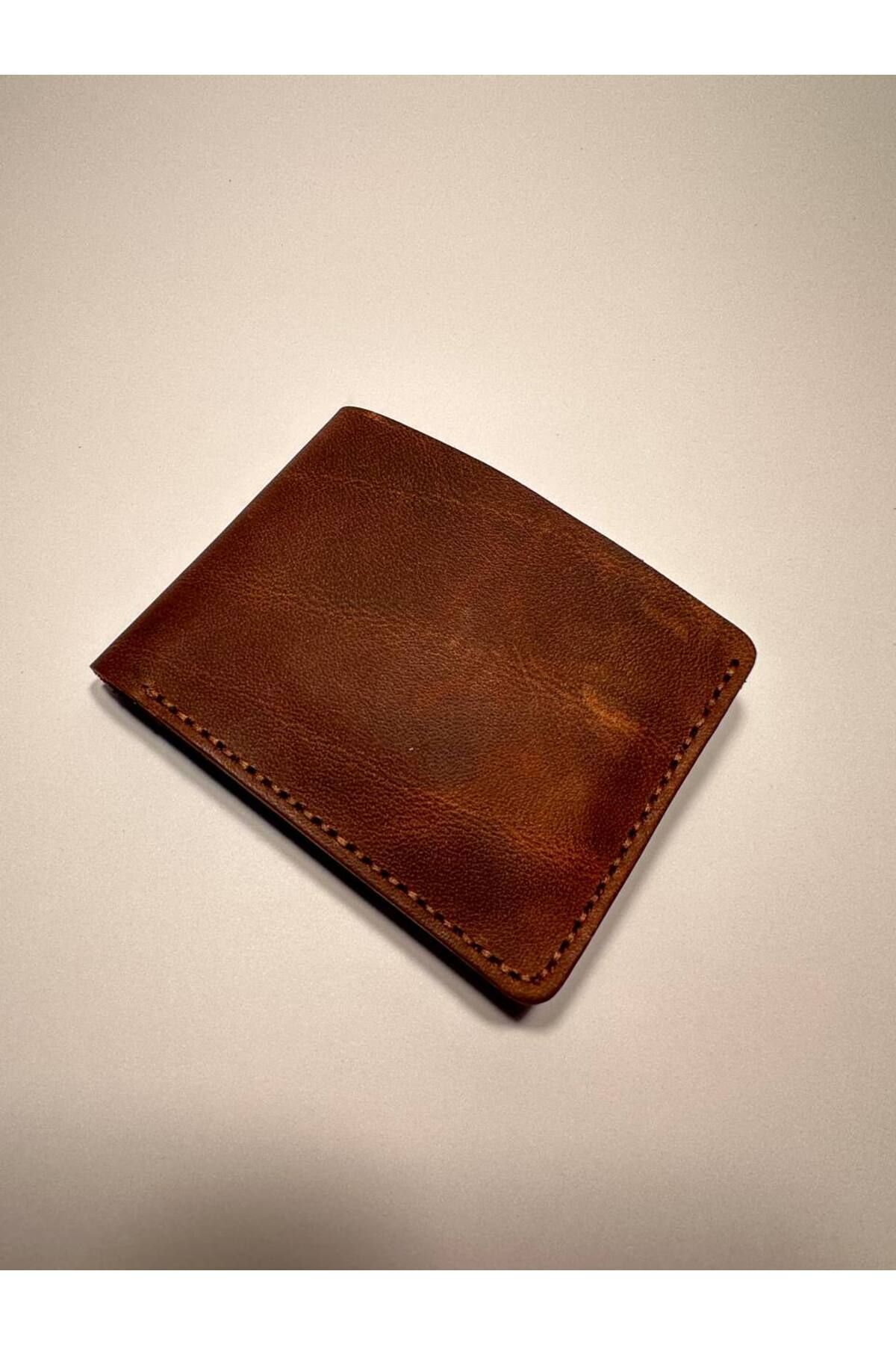 کیف پول مردانه قهوه ای weKings Craft | cüzdan2 اورجینال - تصویر 3