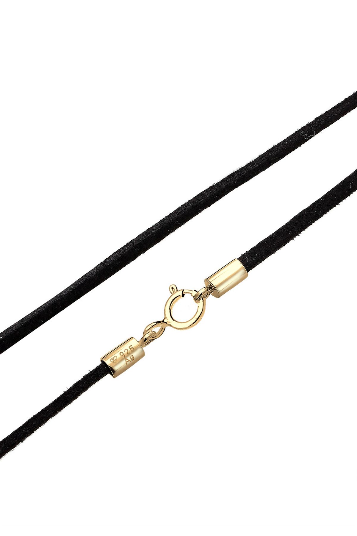 ELLI-Halskette Damen Choker Basic Trend mit Wildleder Schwarz aus 925 Sterling Silber 4