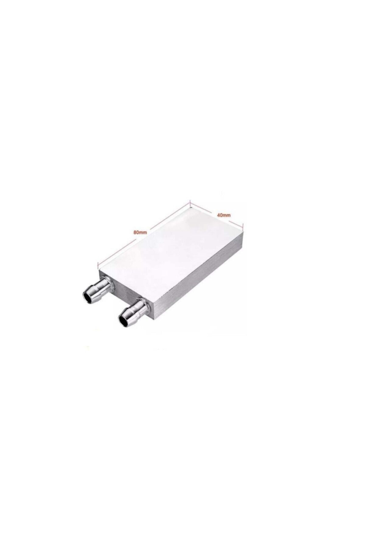 Alüminyum Su Sıvı Isıtma Cpu Soğutma Bloğu 40x80mm 4x8cm 2